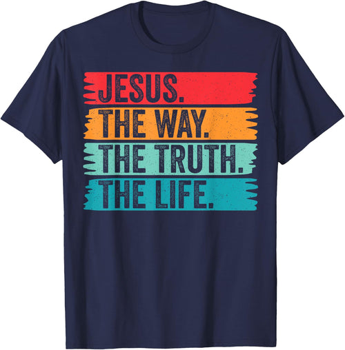 Jesus The Way Truth Life Vintage Christian Faith Worship