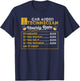Car Technician Hourly Rate Car Stereo Audio Sound Engineer T-Shirt - T-Shirt | Navy