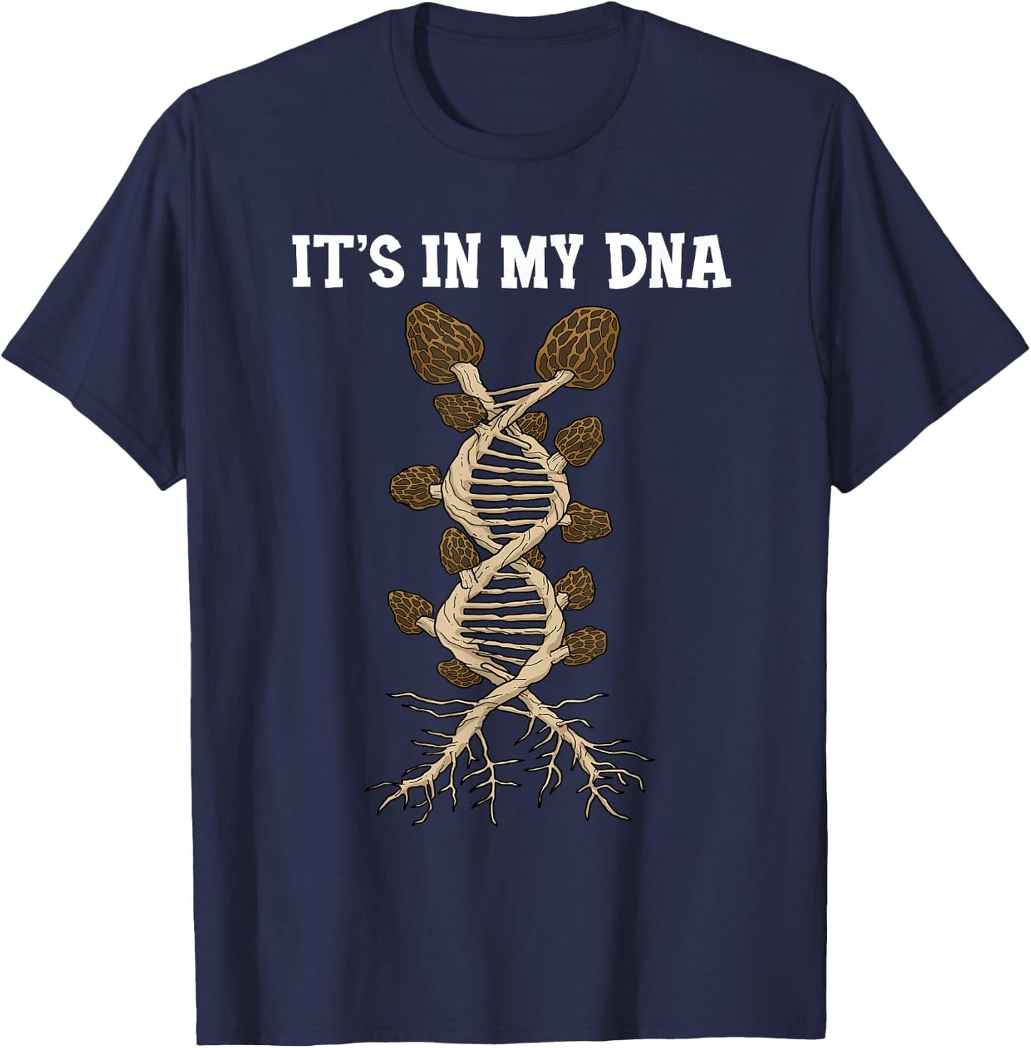 Morel Mushroom Shirt Morel Shirt Women Mushroom Hunter T-Shirt - T-Shirt | Navy