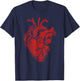 Anatomical Heart Show Your Love Anatomy Cardiology T-Shirt - T-Shirt | Navy