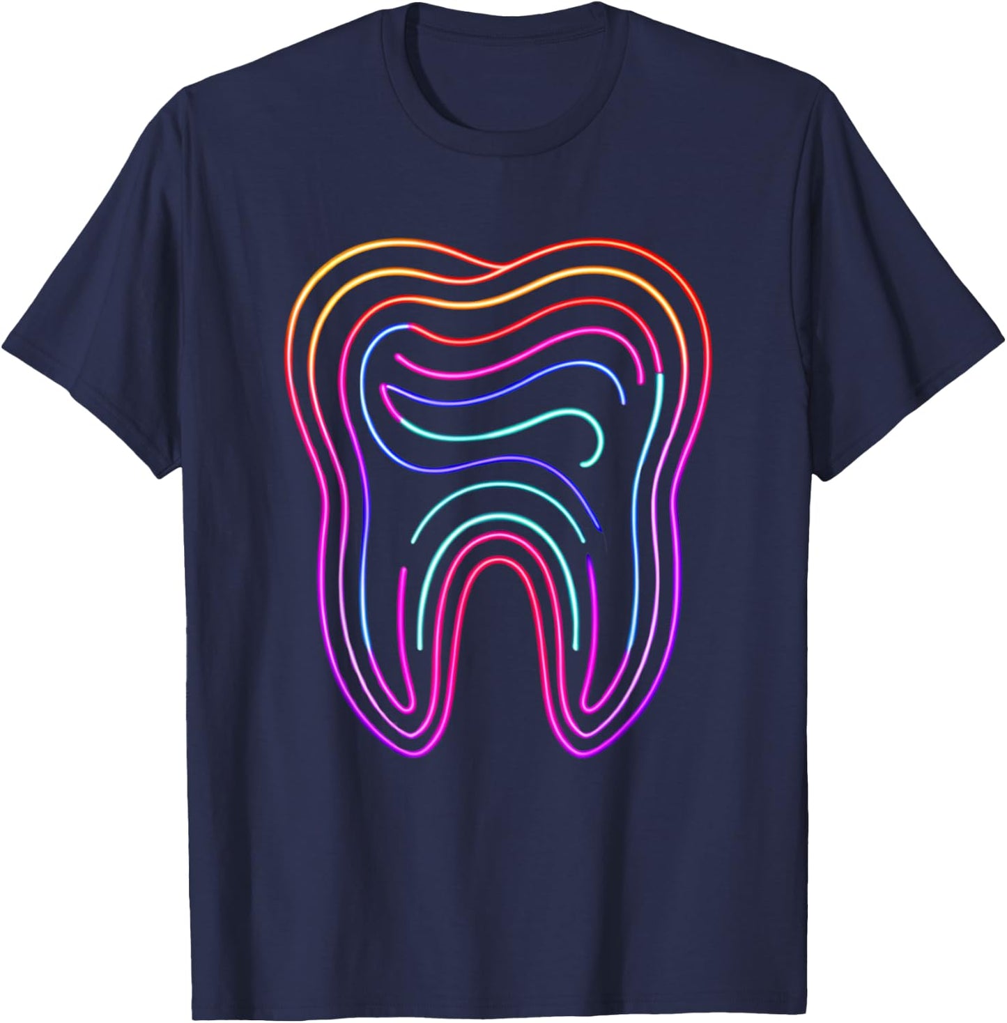 Dentist Retro Vintage Teeth Dental Hygienist Assistant Tooth T-Shirt - T-Shirt | Navy