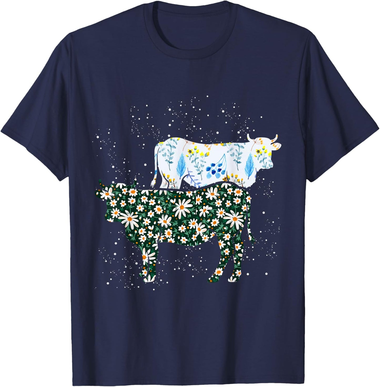 Vintage Cow T-Shirt - T-Shirt | Navy