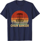 Vintage Disc Golf Dad Funny Chain Banger Basket T-Shirt - T-Shirt | Navy