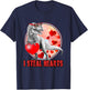 Valentines Day Dinosaur T Rex I Steal Hearts Funny T-Shirt - T-Shirt | Navy