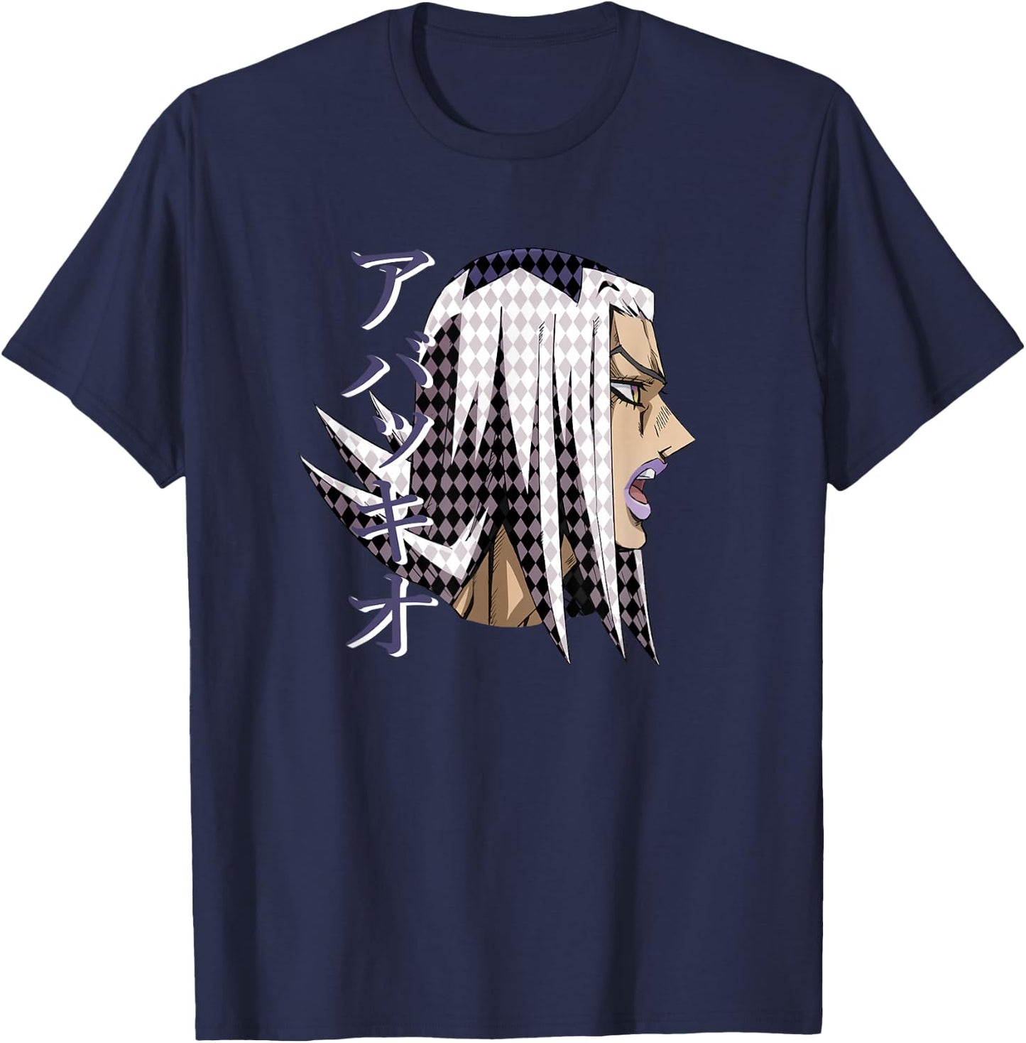 JoJo's Bizarre Adventure Leone Abbacchio Anime T-Shirt - T-Shirt | Navy
