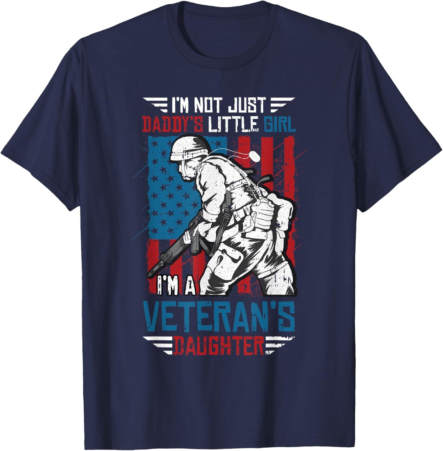 Veteran Daughter Month Of The Military Child Army Kids T-Shirt - T-Shirt | Navy