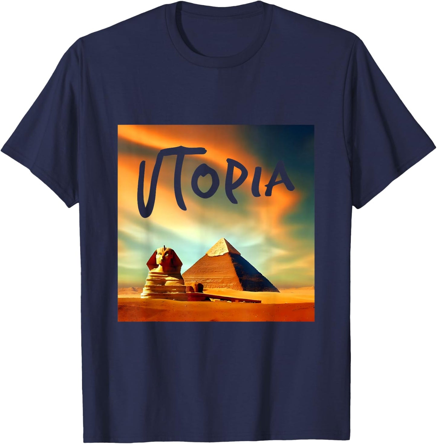 Utopia Rap Trap Hip Hop Music T-Shirt - T-Shirt | Navy