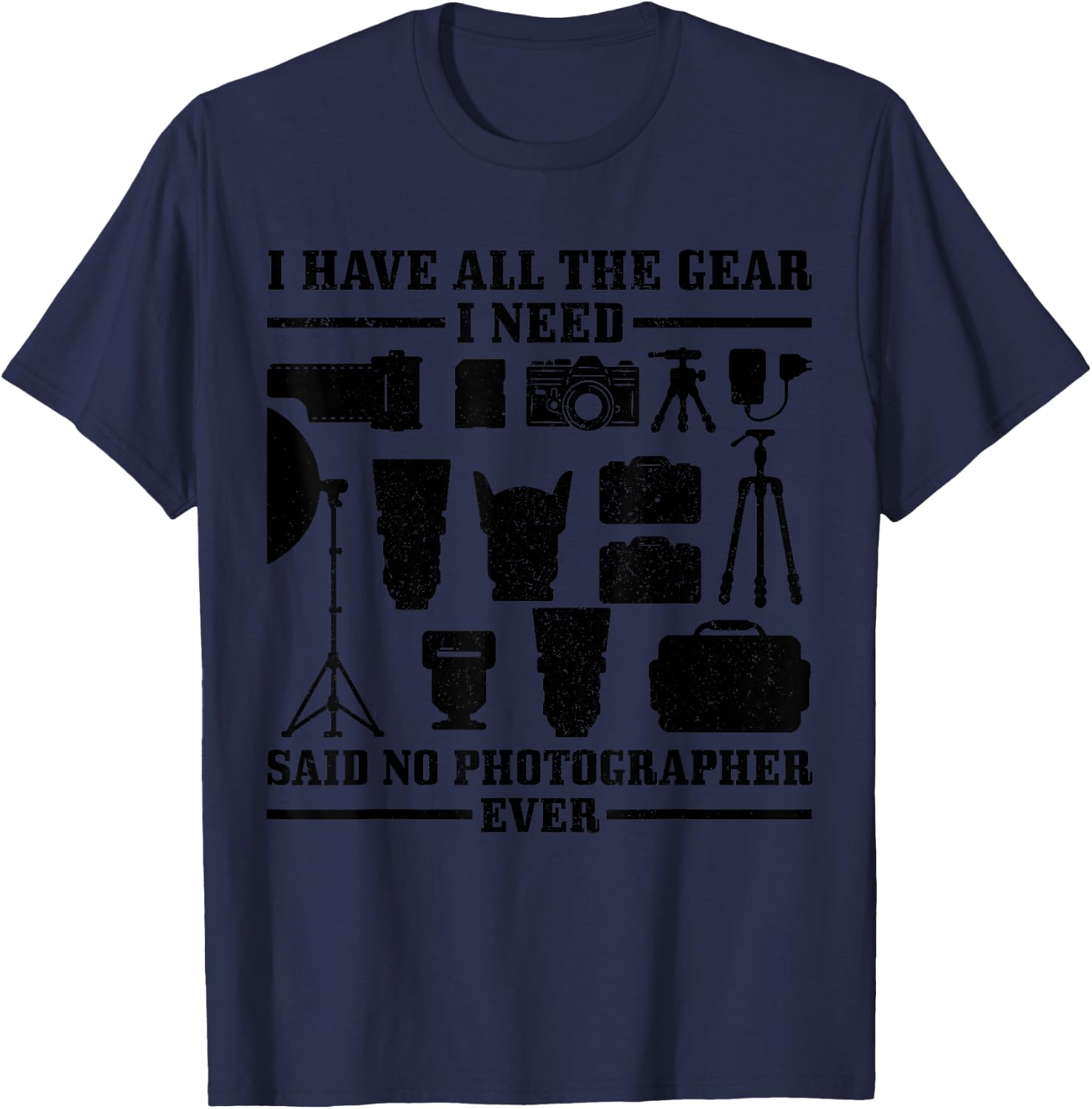 Photographer Gift Camera Funny Photography T-Shirt - T-Shirt | Navy