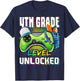 4th Grade Level Unlocked Video Game Back to School Boys T-Shirt - T-Shirt | Navy
