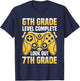 6th Grade Level Complete Graduation Look Out 7th Grade T-Shirt - T-Shirt | Navy