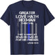 Christian Police Officer Bible Quote Shirt T-Shirt - T-Shirt | Navy