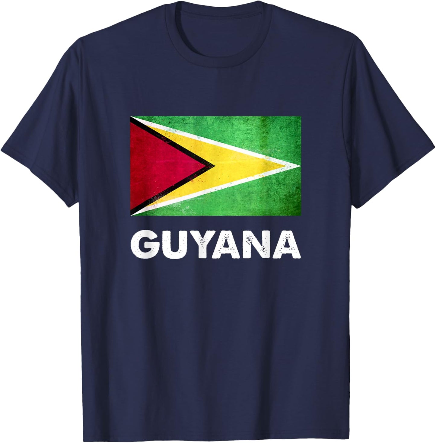 Guyana Flag Shirt | Guyanese T-Shirt - T-Shirt | Navy