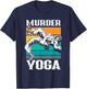 Murder Yoga Funny Retro Vintage Wrestler Wrestling T-Shirt - T-Shirt | Navy