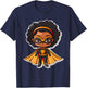 Afro Girl Birthday African American Comic Superhero 2024 T-Shirt - T-Shirt | Navy