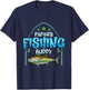 Fishing Papaw's Fishing Buddy Fish Fisherman Boys T-Shirt - T-Shirt | Navy