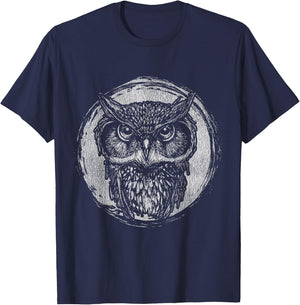 Wise Owl T-Shirt - T-Shirt | Navy