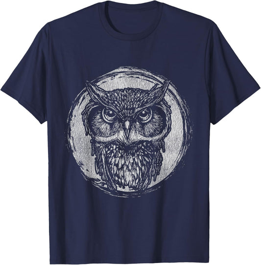 Wise Owl T-Shirt - T-Shirt | Navy