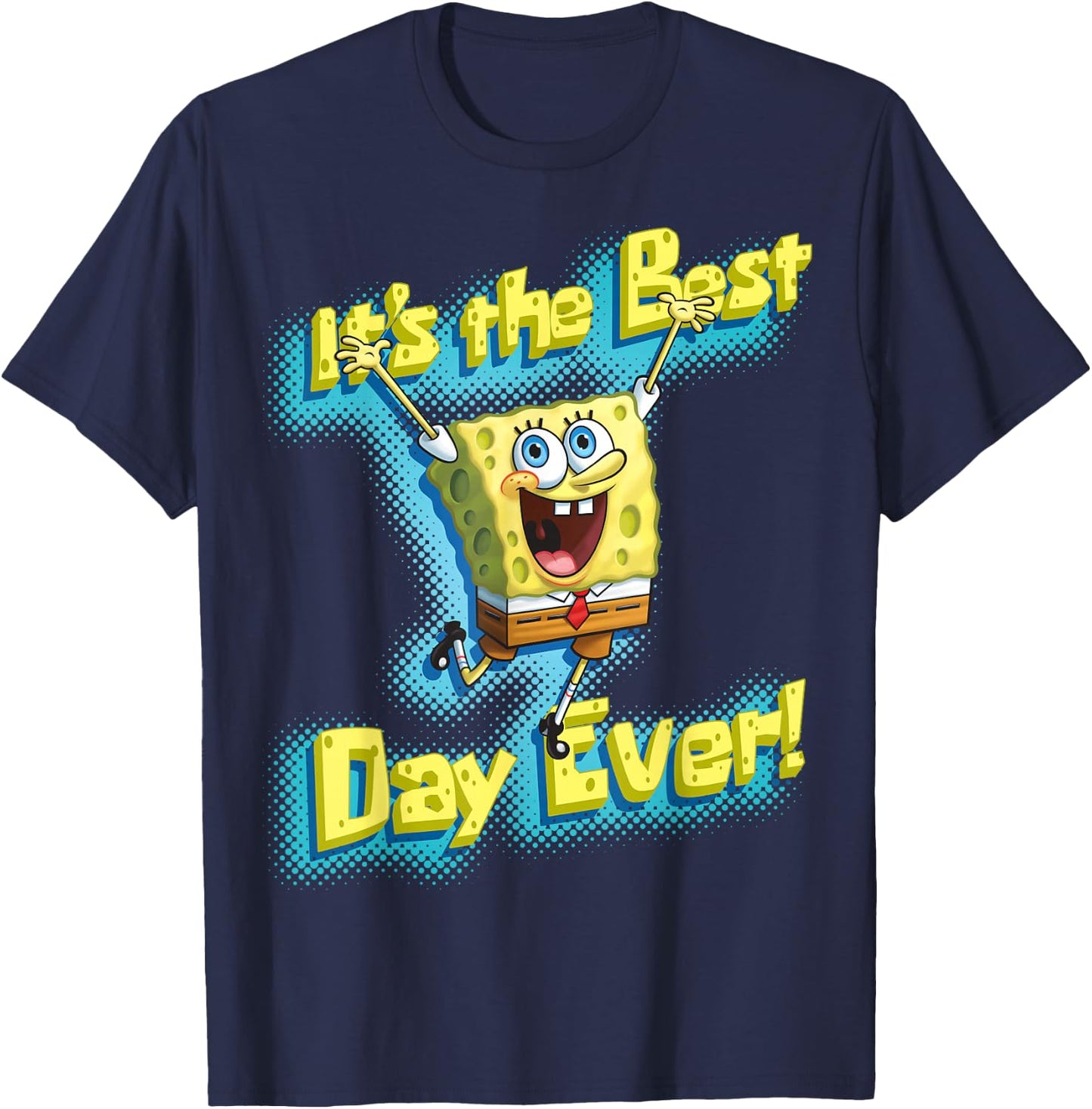 SpongeBob SquarePants It's the best day ever! T-Shirt - T-Shirt | Navy