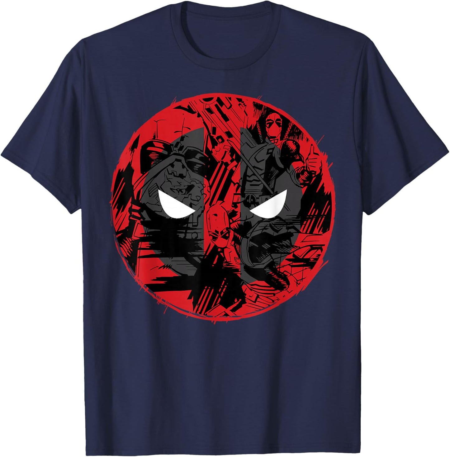 Marvel Deadpool Comic Logo Fill T-Shirt - T-Shirt | Navy
