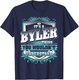 It's A BYLER Thing You Wouldn't Understand Name Vintage T-Shirt - T-Shirt | Navy