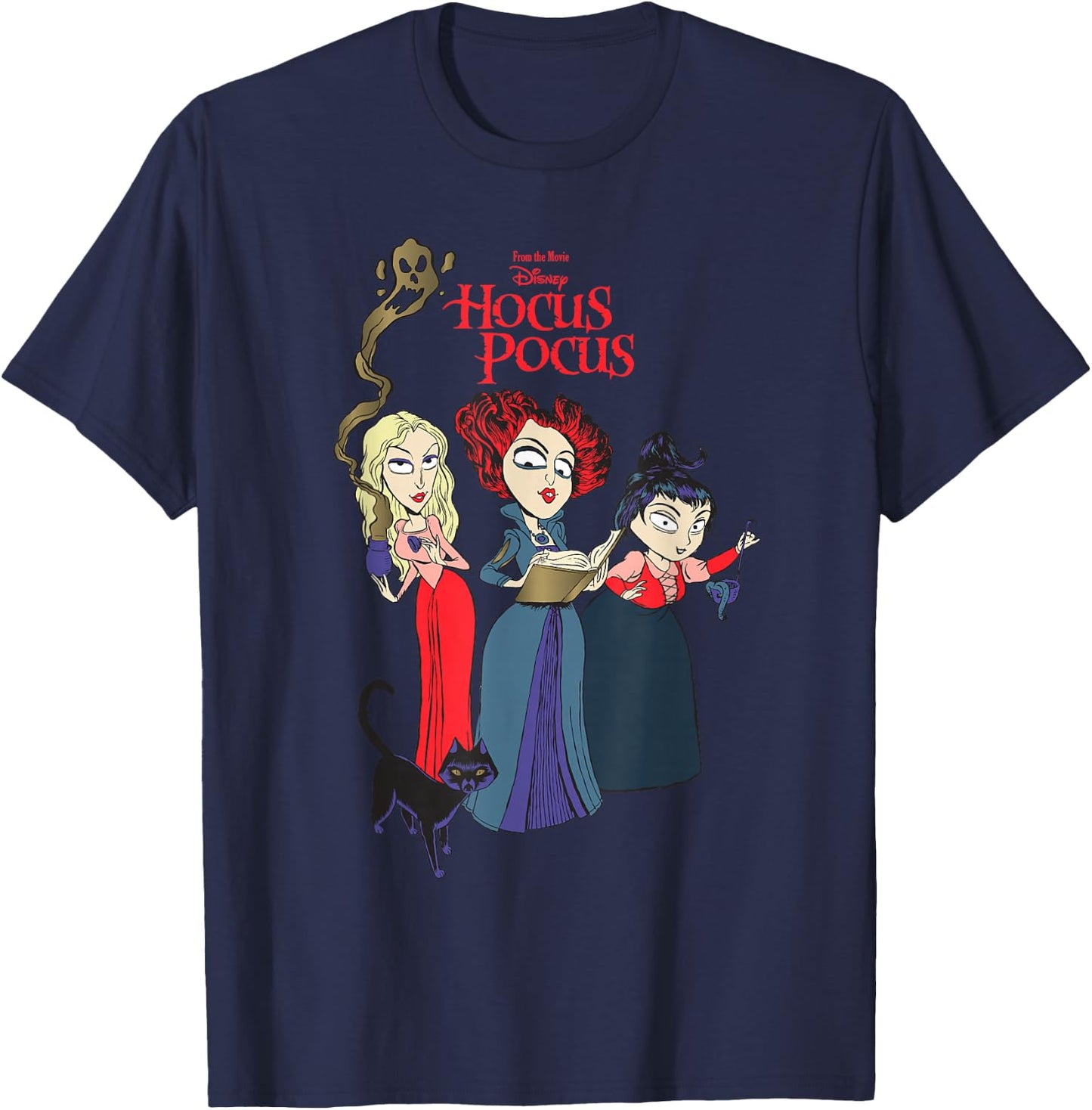 Disney Hocus Pocus Sanderson Sisters Witch T-Shirt - T-Shirt | Navy