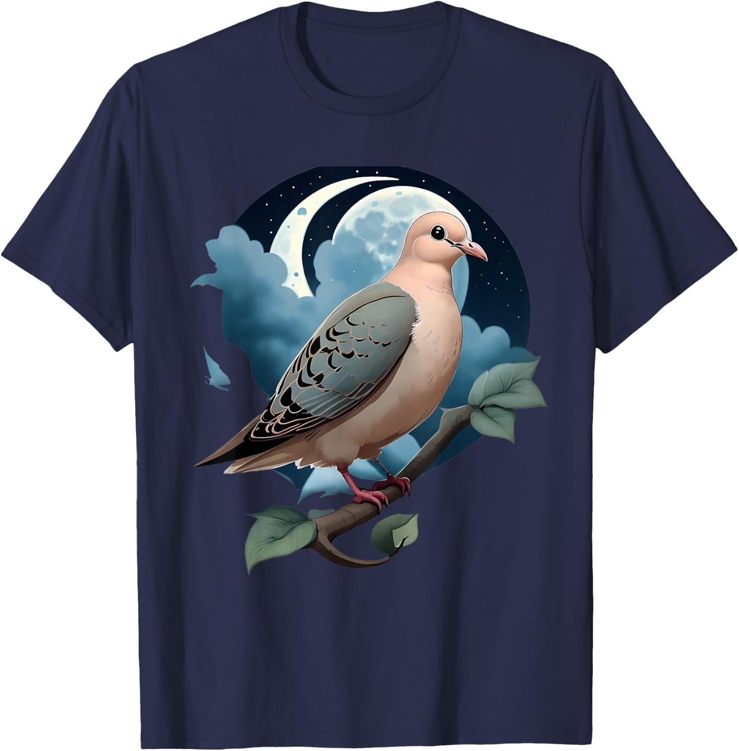 Vintage Style Mourning Dove T-Shirt - T-Shirt | Navy