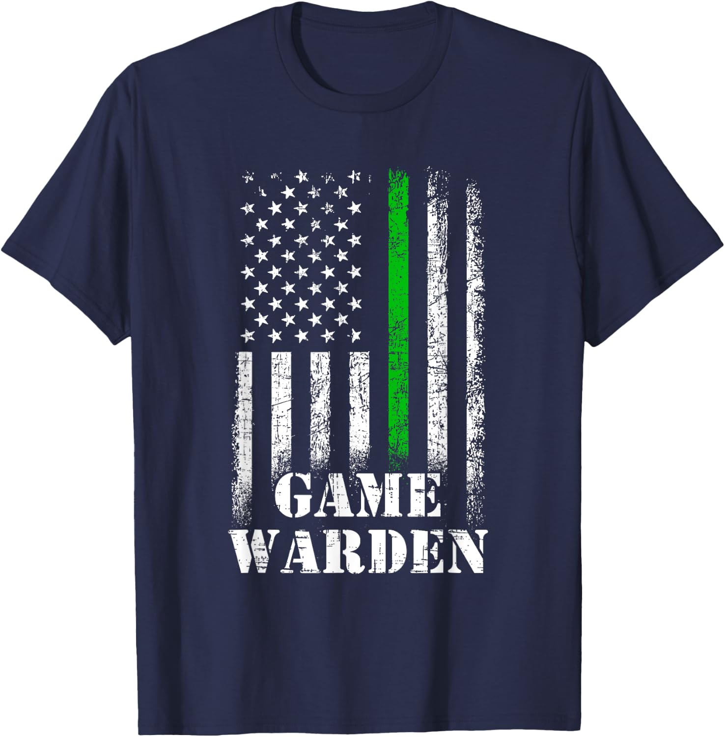 Game Warden American Flag, game warden Girls Kids Men T-Shirt - T-Shirt | Navy