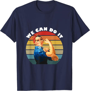 We Can Do It, Rosie The Riveter T-Shirt - T-Shirt | Navy