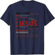 Vintage Names Of God Jesus Christ Bible Verse Christian T-Shirt - T-Shirt | Navy