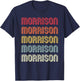 MORRISON Gift Surname Funny Retro Vintage Birthday Reunion T-Shirt - T-Shirt | Navy