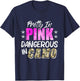 Pretty Cute Pink Dangerous In Camo Hunting Girl T-Shirt - T-Shirt | Navy