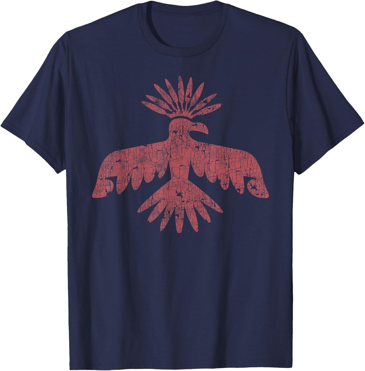 vintage Native American headdress Eagle T-Shirt - T-Shirt | Navy