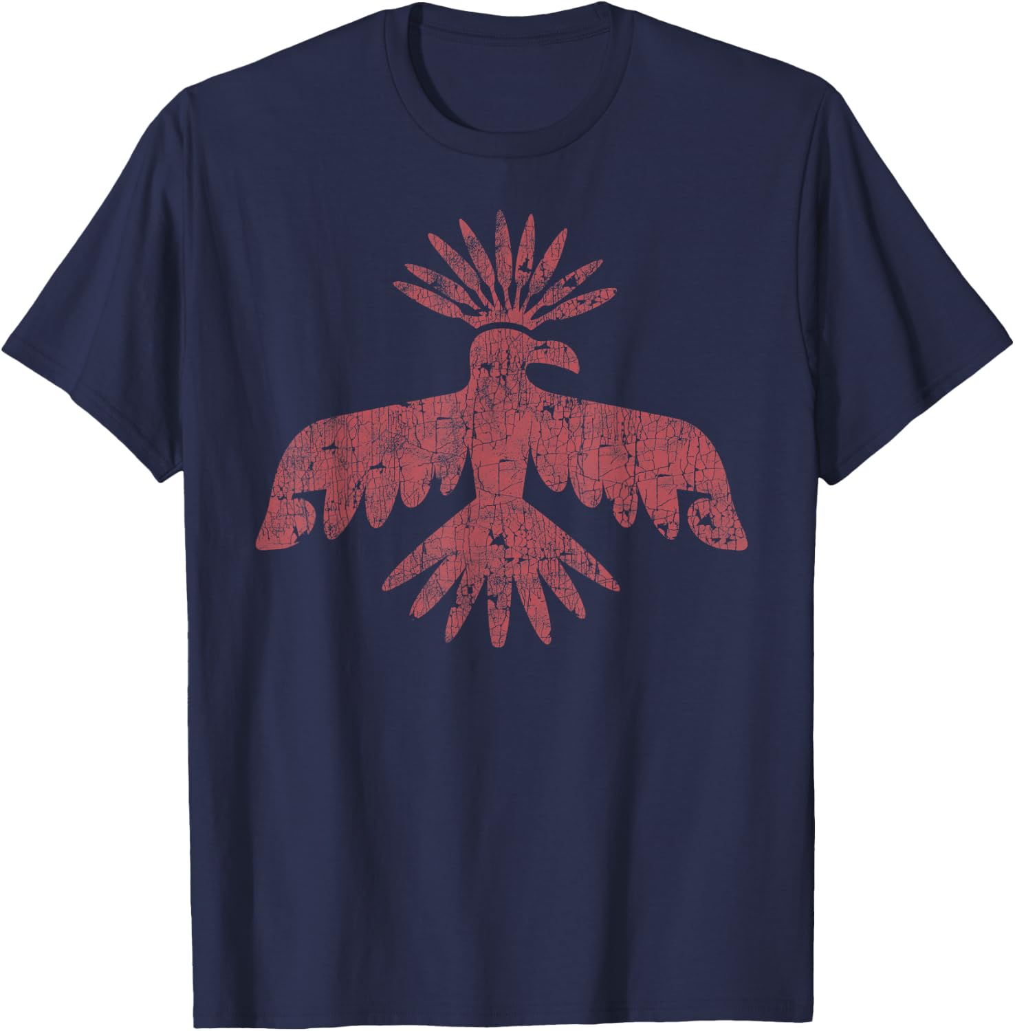 vintage Native American headdress Eagle T-Shirt - T-Shirt | Navy