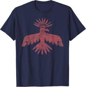 vintage Native American headdress Eagle T-Shirt - T-Shirt | Navy