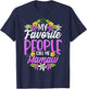My Favorite People Call Me Mamaw Floral Mothers Day Gifts T-Shirt - T-Shirt | Navy