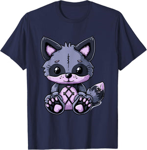 Goth Pastel Cute Creepy Kawaii Fox Voodoo Doll T-Shirt - T-Shirt | Navy
