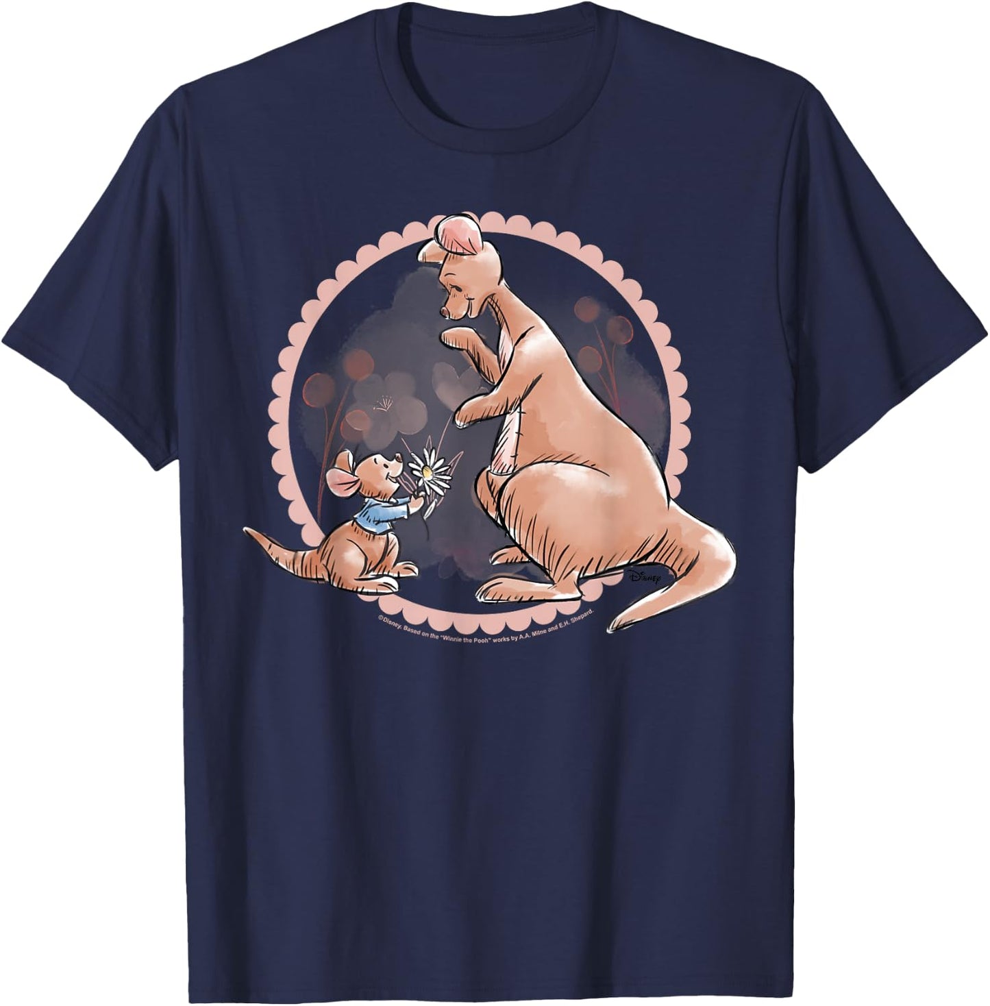 Winnie The Pooh - Kanga and Roo T-Shirt - T-Shirt | Navy