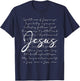 I Speak The Name Of Jesus Religious Christian Faith Women T-Shirt - T-Shirt | Navy