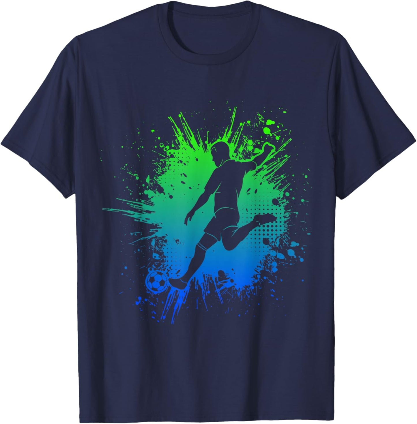Footballer Football Boys Children T-Shirt - T-Shirt | Navy
