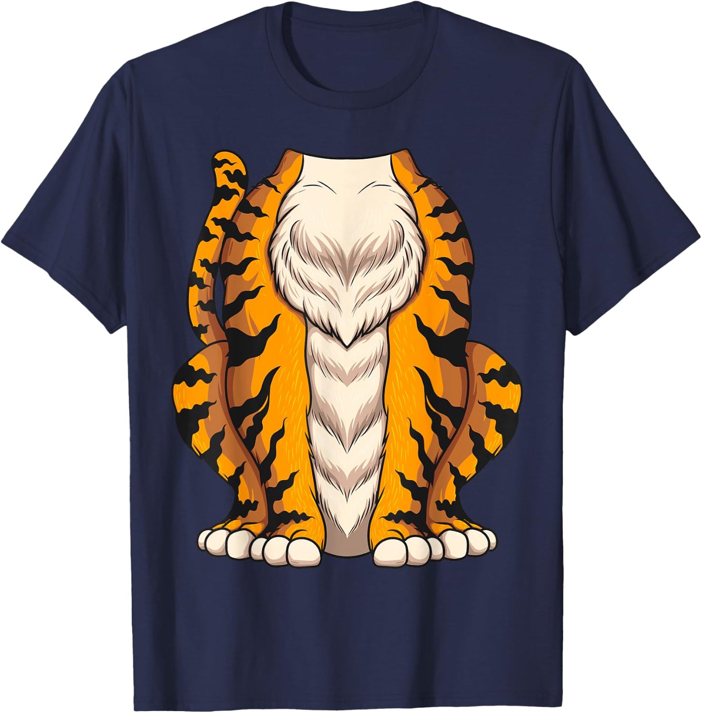 Cute Headless Tiger Costume Halloween | Funny Animal Gift T-Shirt - T-Shirt | Navy