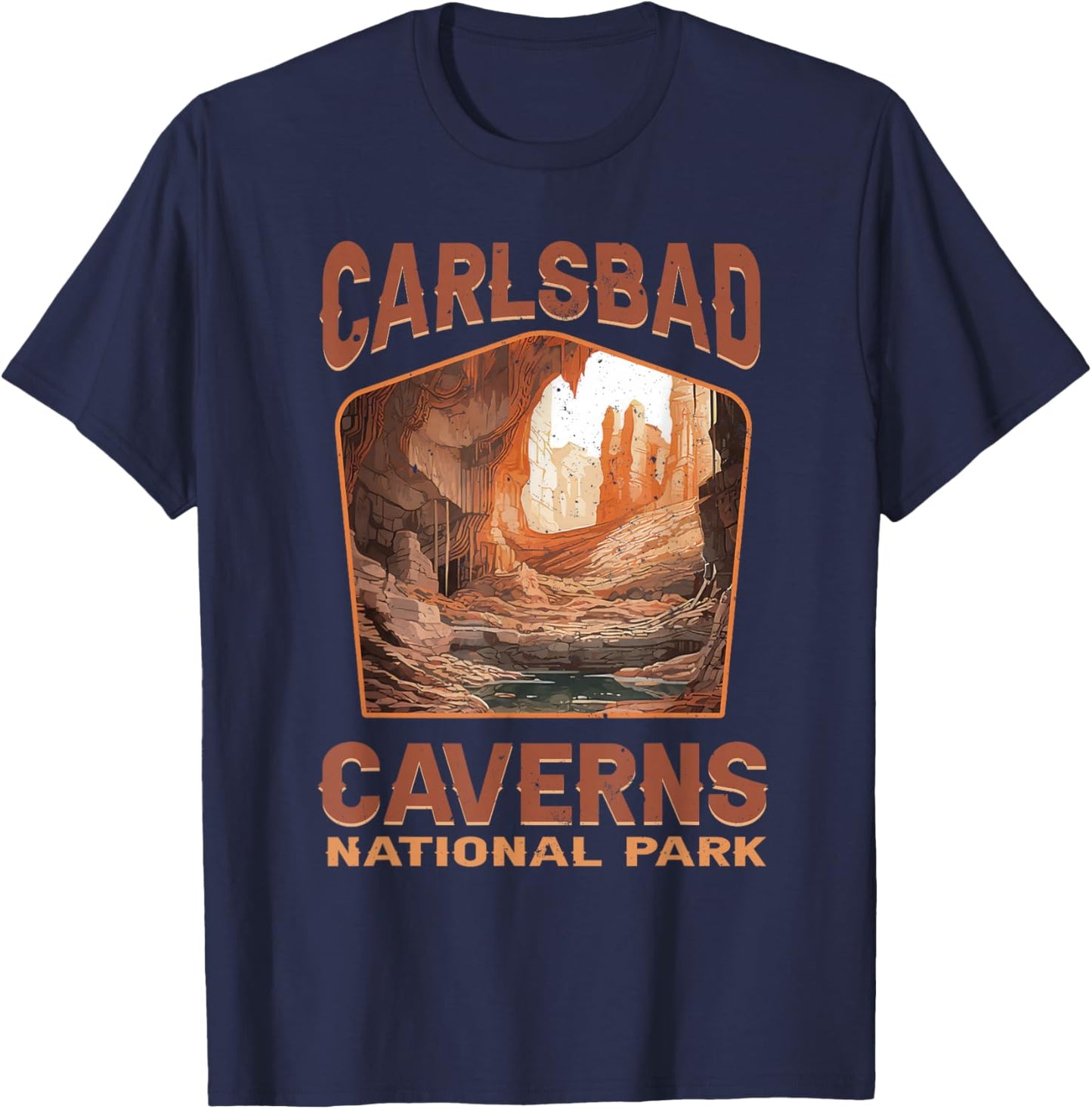 Carlsbad Caverns National Park New Mexico Nature Hike T-Shirt - T-Shirt | Navy