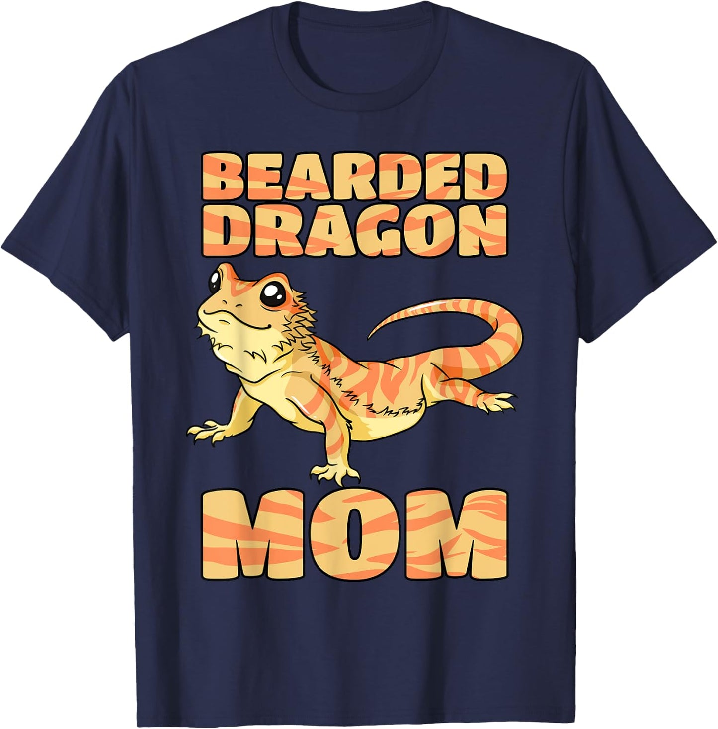 Bearded Dragon Mom Gecko Lizard Reptile Pet Mother's Day T-Shirt - T-Shirt | Navy