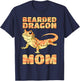 Bearded Dragon Mom Gecko Lizard Reptile Pet Mother's Day T-Shirt - T-Shirt | Navy