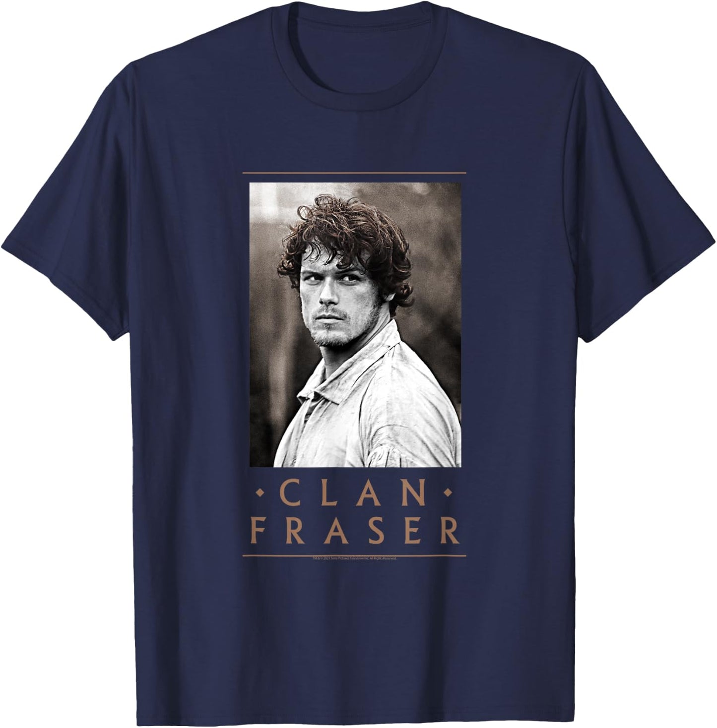 Outlander Clan Fraser T-Shirt - T-Shirt | Navy