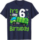 It's My 6th Birthday Garbage Truck 5 Year Old Birthday Boy T-Shirt - T-Shirt | Navy