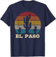 El Paso Texas Cactus Vintage Retro Desert Souvenir Gift T-Shirt - T-Shirt | Navy