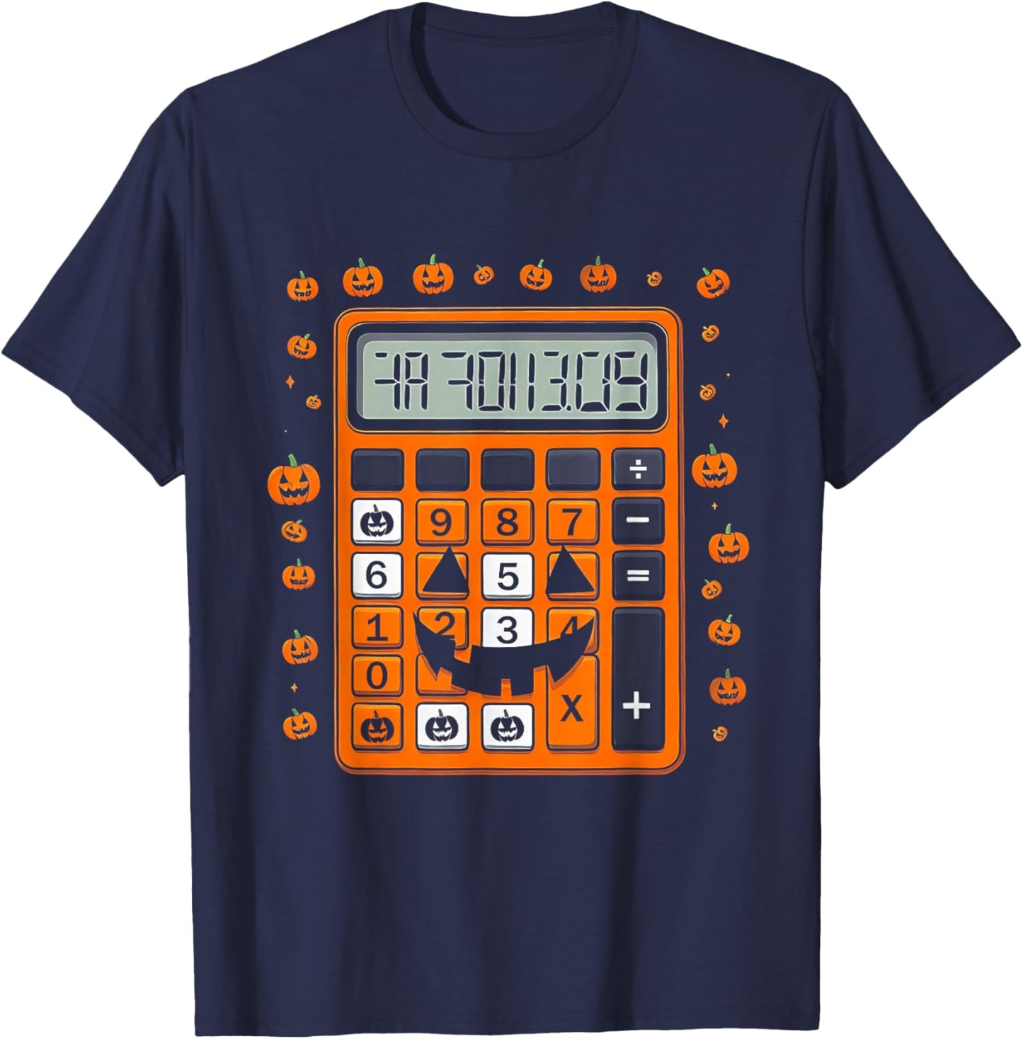 Calculator Halloween Costume Pretend Im A Calculating T-Shirt - T-Shirt | Navy