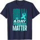 PTSD Awareness 22 a Day Veteran Lives Matter American Flag T-Shirt - T-Shirt | Navy