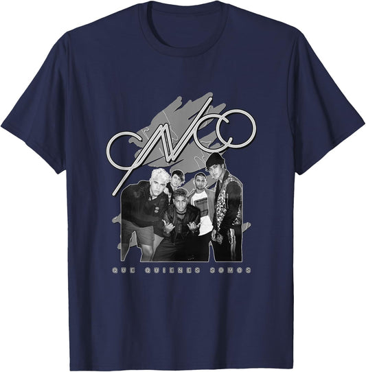 CNCO Official Black & White Album Photo T-Shirt - T-Shirt | Navy