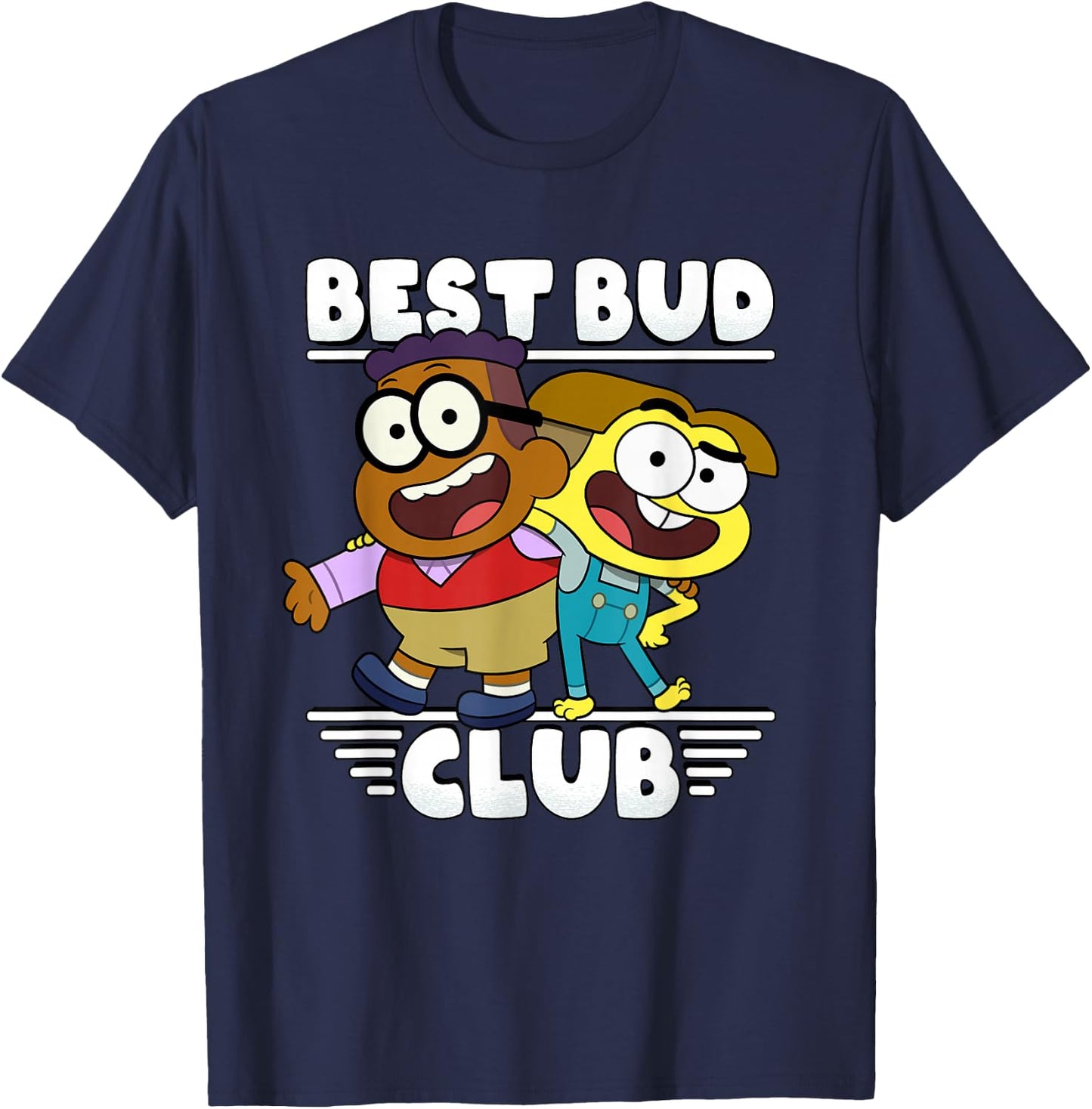 Disney Channel Big City Greens Cricket Remy Best Bud Club T-Shirt - T-Shirt | Navy